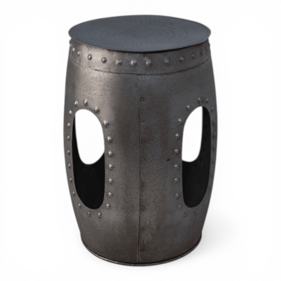 OLDHAM - STOOL METAL BRASS D32 H 46