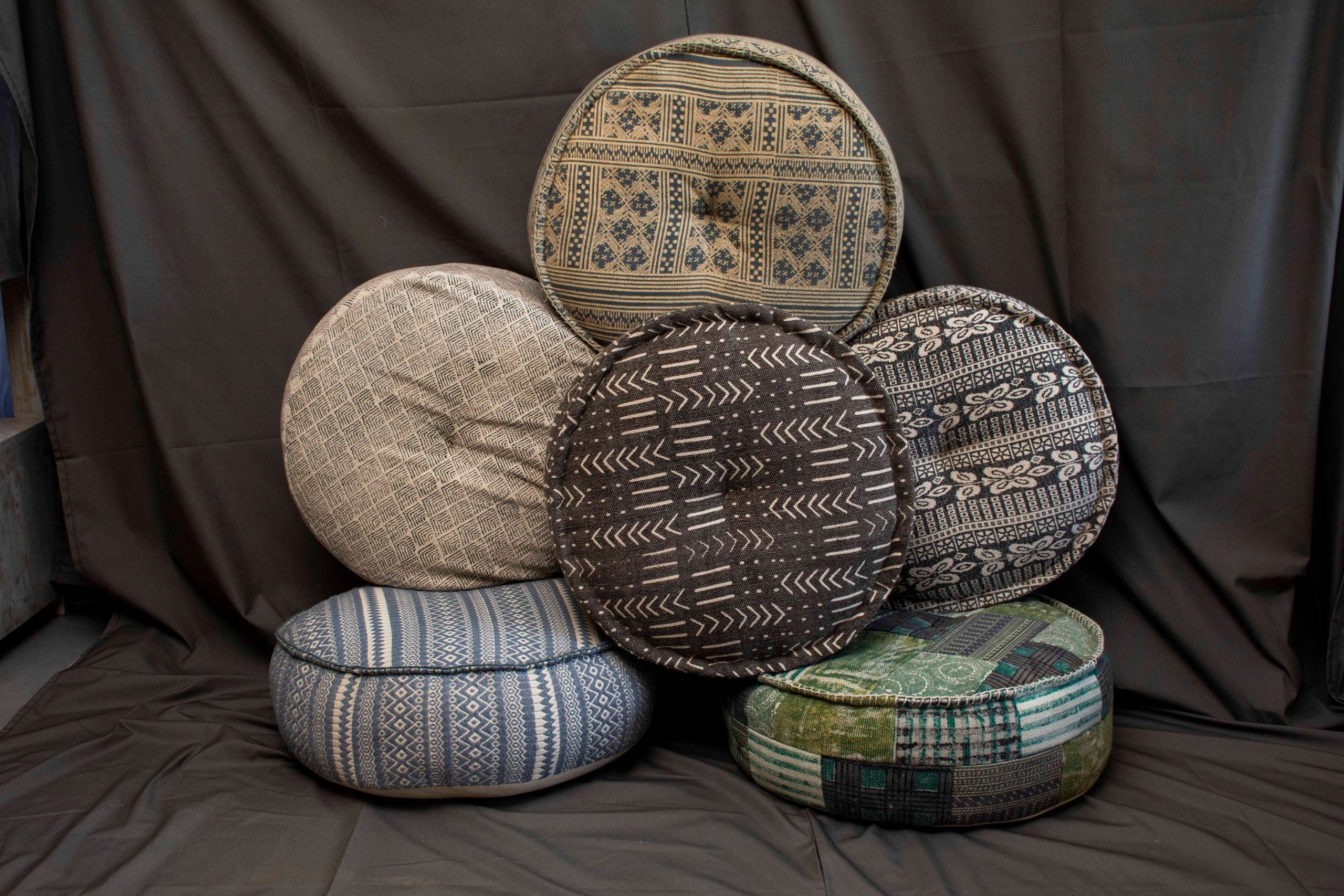 GALANGA - POUFFE PRINTED D60 X H 20 CM