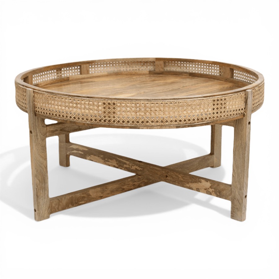 ARMEDA - COFFEE TABLE WOOD D 93 X H 45 CM