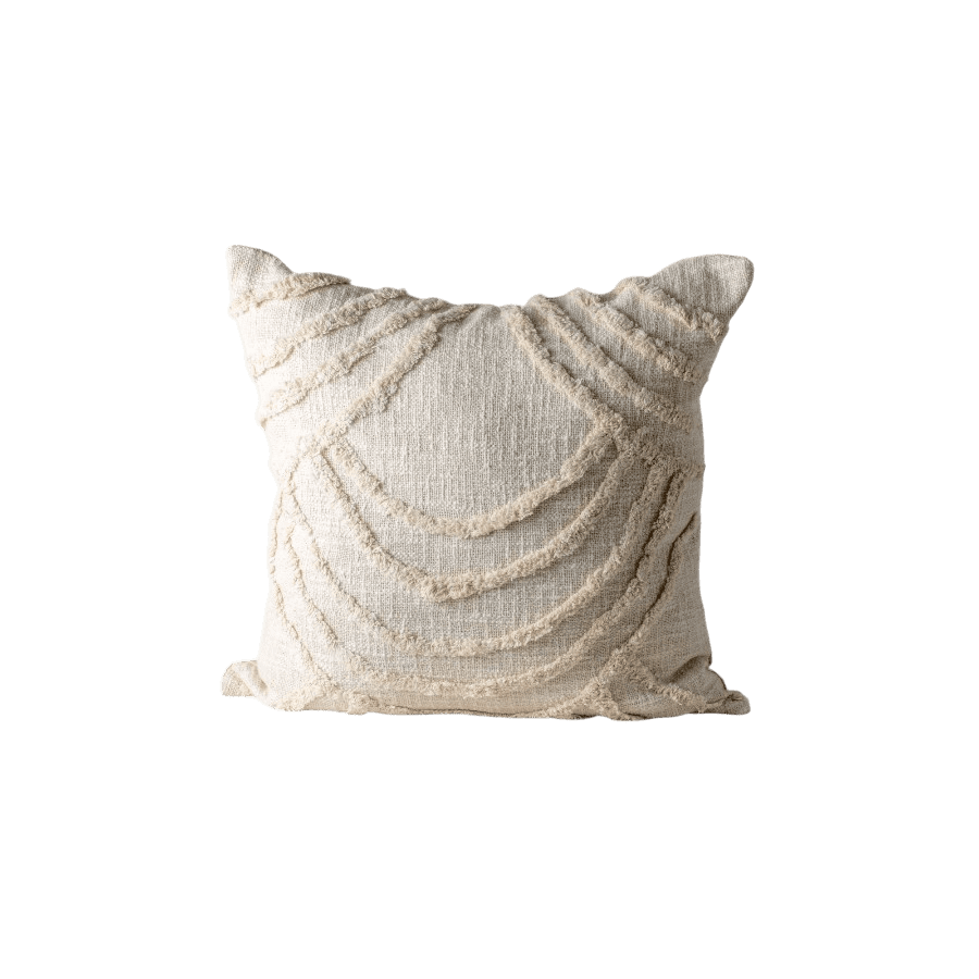 NARAYA - CUSHION COVER TUFTED COTTON WITH TASSELS 50X50