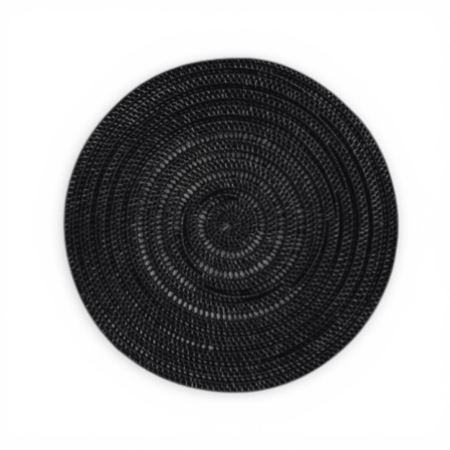 OKOUME - WALL DECO RATTAN BLACK D50