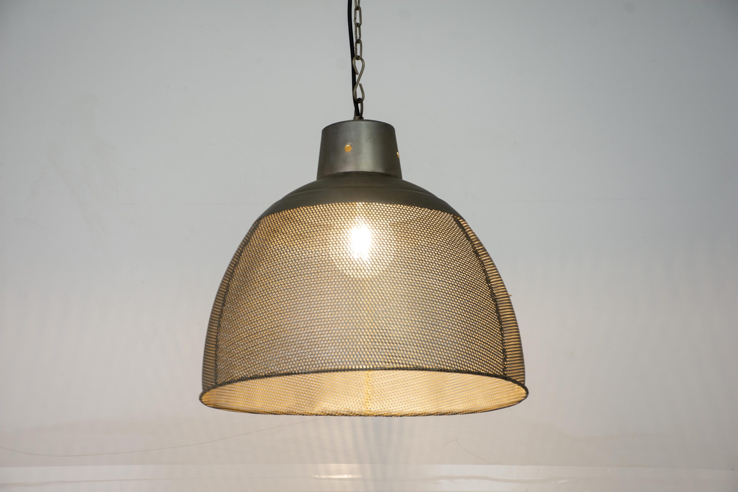 TIPTI - PENDANT LIGHT METAL ANTIC ZINC D 46 X H 40 CM
