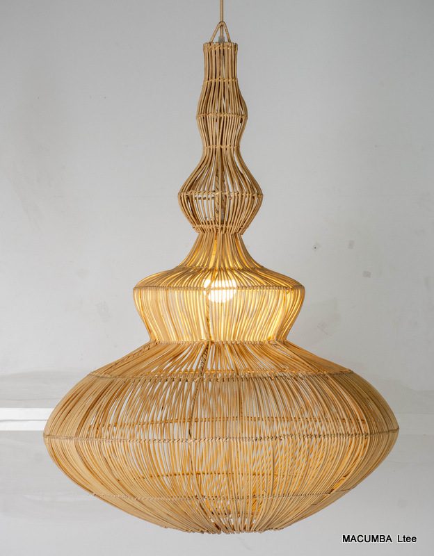 PENDANT LIGHT RATTAN D60X H85