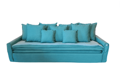JODHPUR - SOFA BLUE 4 SEATERS L 250 X 90 X H 75 CM