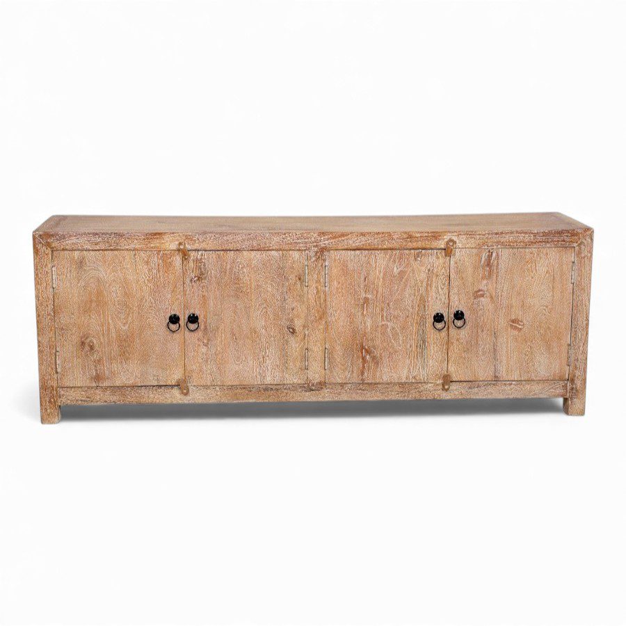 SURAT - SIDEBOARD WOOD BLEACH 4 DOORS 170X40XH61