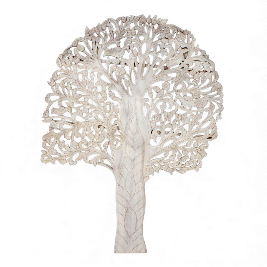 EKTA - WALL DECO TREE OF LIFE WOOD WHITE 200X10XH150