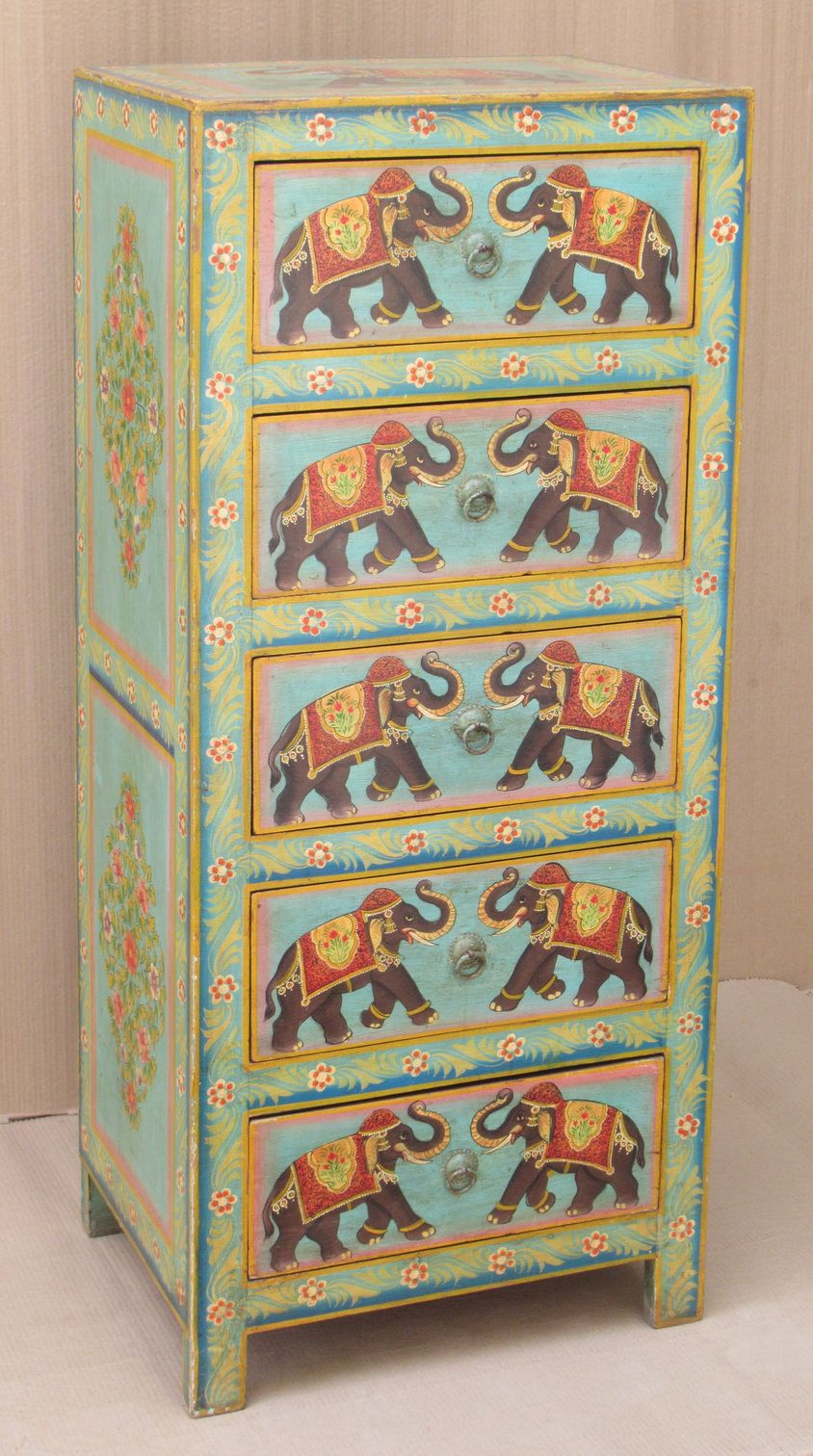 ARSENAL - CABINET ELEPHANT DESIGN 5 DRAWERS 50L X 40W X 120H CM
