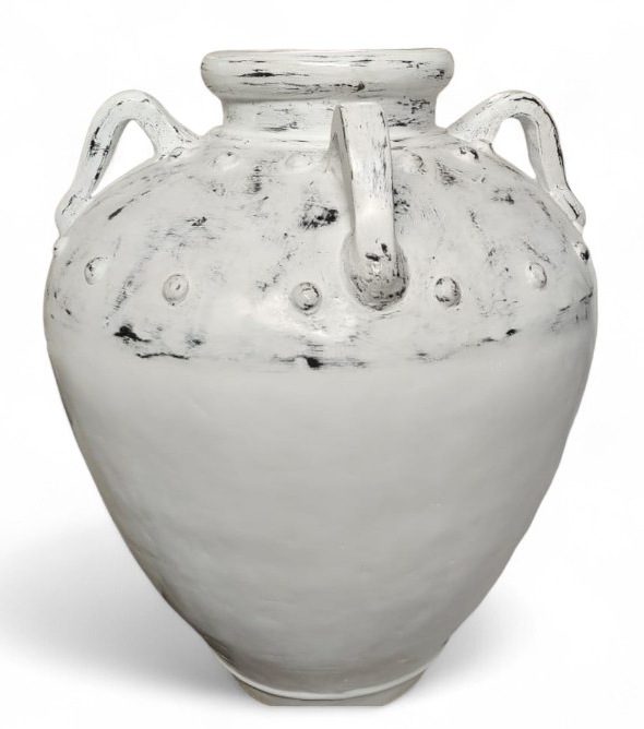 MINA - POT TERRACOTTA WHITE D60XH78