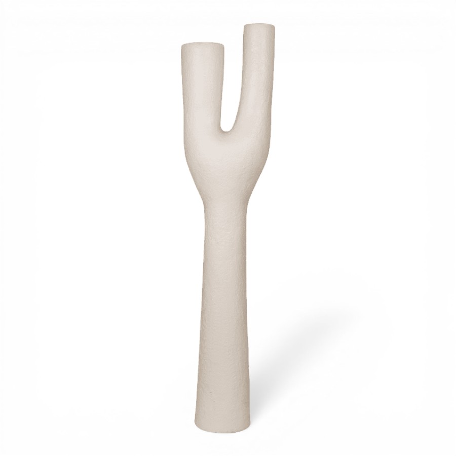 NORDLYS - VASE DECO POHON FIBER CEMENT WHITE 39X25XH180