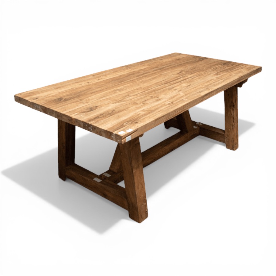 CHORA - DINING TABLE RUSTIC RECYCLE TEAK 200X100XH78