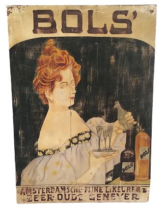 VENETIA - PANEL WOOD PAINTED LADY BOLS 70 X 100 CM