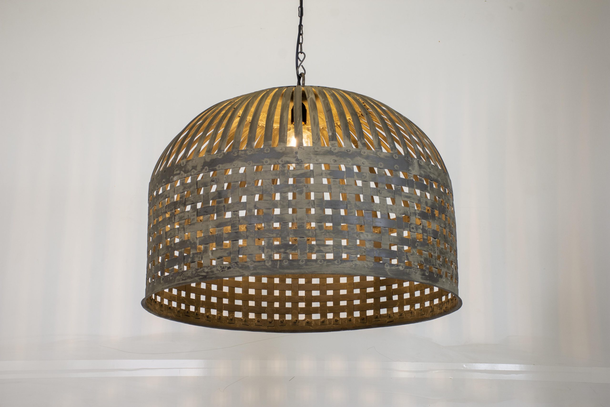 TULA - PENDANT LIGHT METAL CIMENT GREY D 73 X H 60 CM