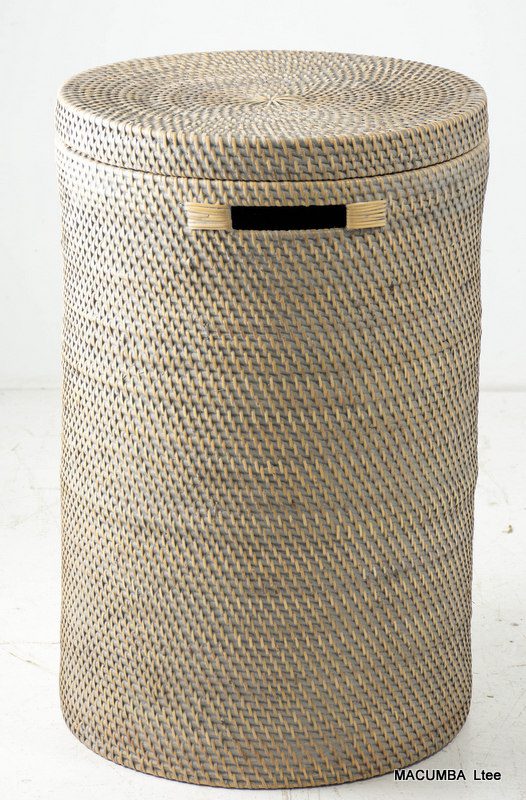 PRAMANA - LAUNDRY BASKET ROUND GREY 40 X H 60