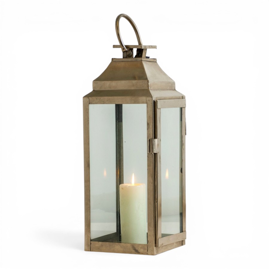 FIONA - LANTERN STAINLESS STEEL 18 X 19 X H50 CM