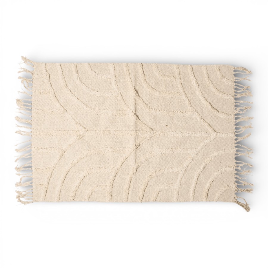BHAIRA - RUG TUFTED COTTON WITH FRINGES 60X90