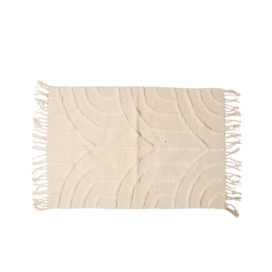 BHAIRA - RUG TUFTED COTTON WITH FRINGES 60X90