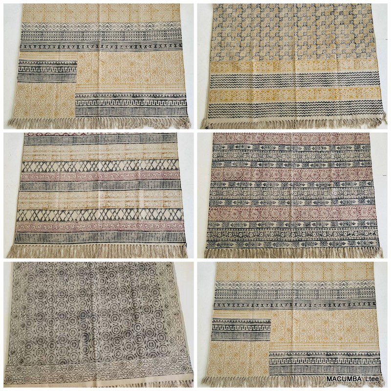 ODISHA - RUGS COTTON BLOCK PRINT 120X180