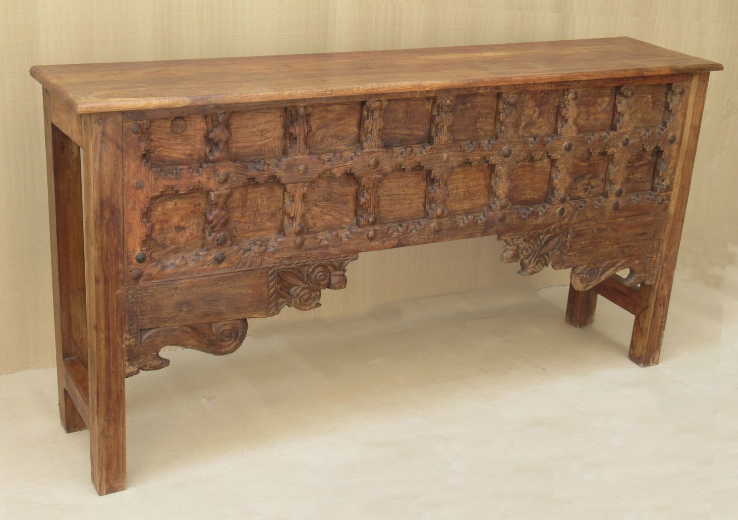 ASO - CONSOLE WHITE WAX FINISH 173L X 38W X 89H CM