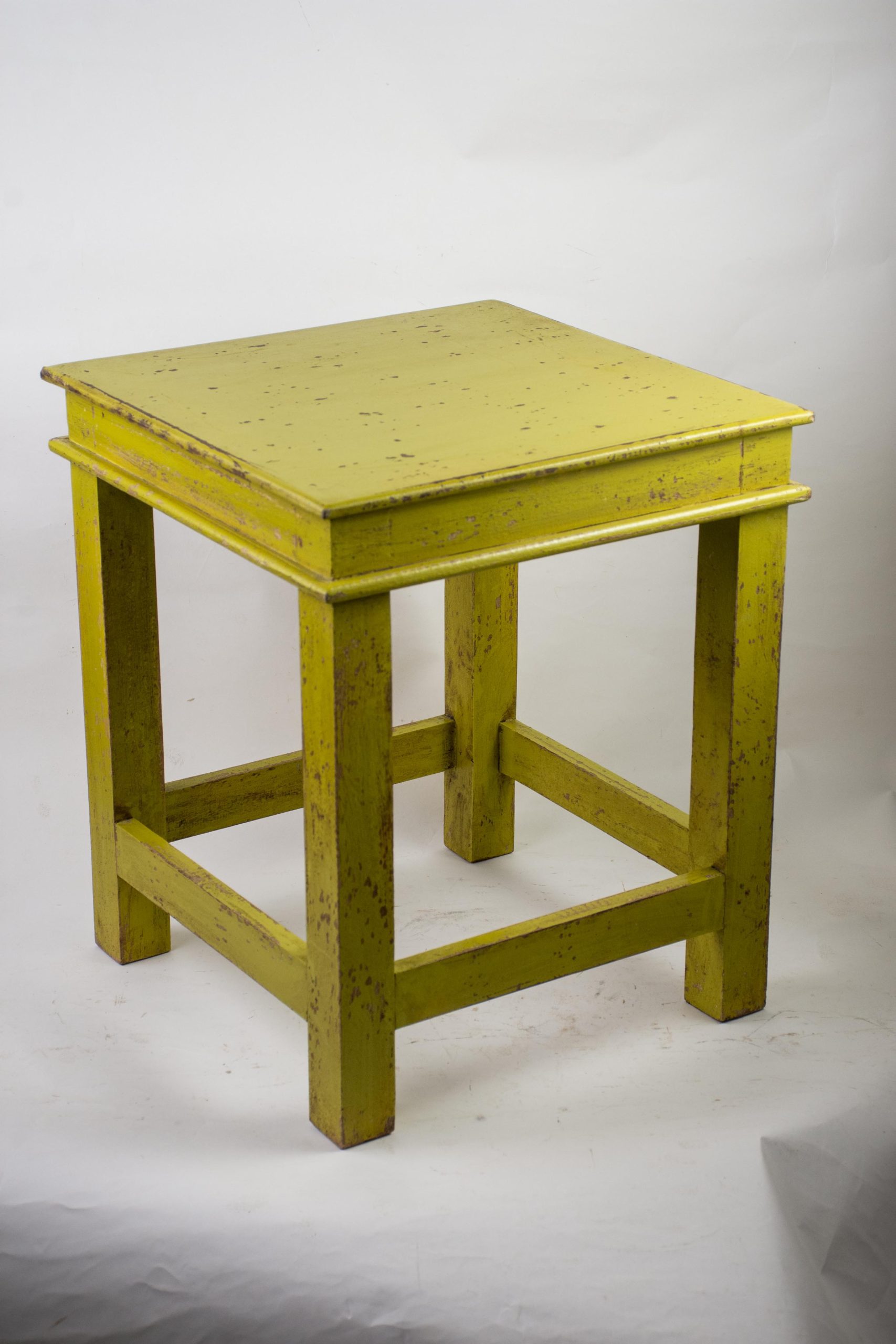 KARAM - SIDE TABLE SQUARE YELLOW 38 X 38 X H 45 CM