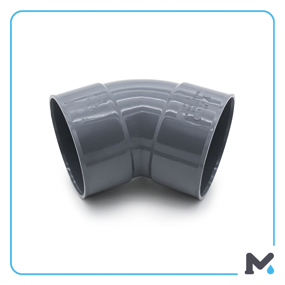 PVC ELBOW FF 45° [NP PN6] [100mm]