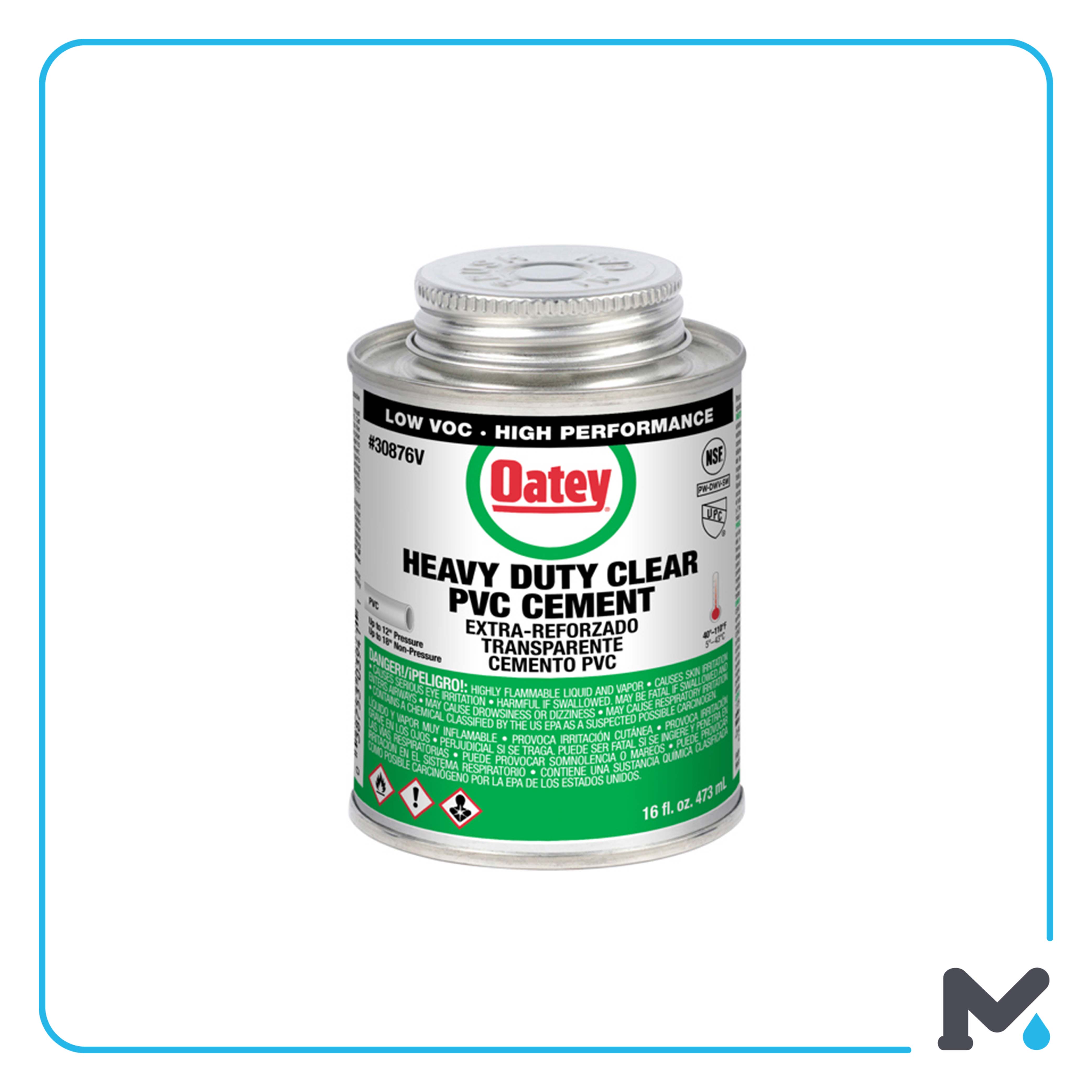 HEAVY-DUTY CLEAR PVC CEMENT OATEY