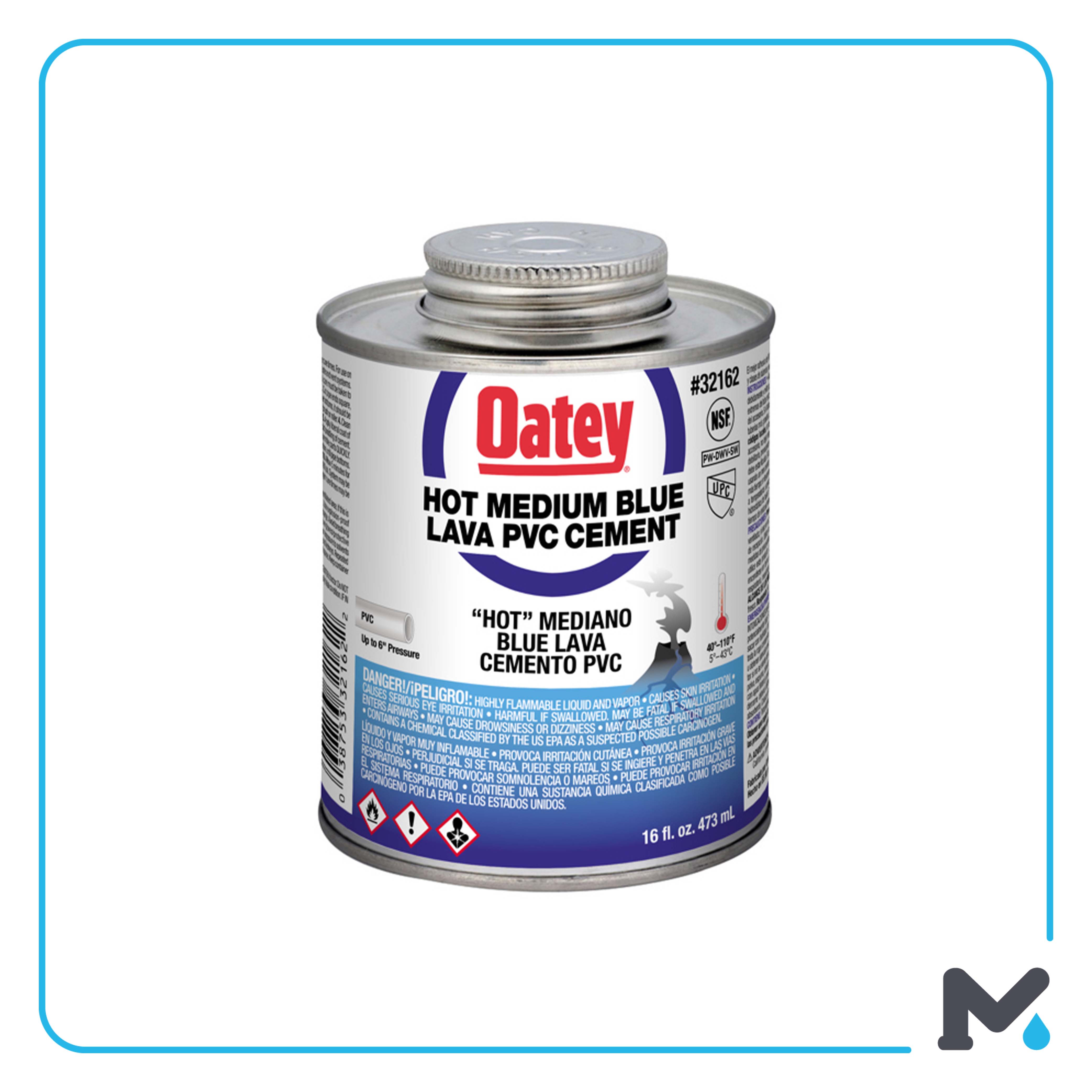 PVC HOT MEDIUM BLUE LAVA OATEY
