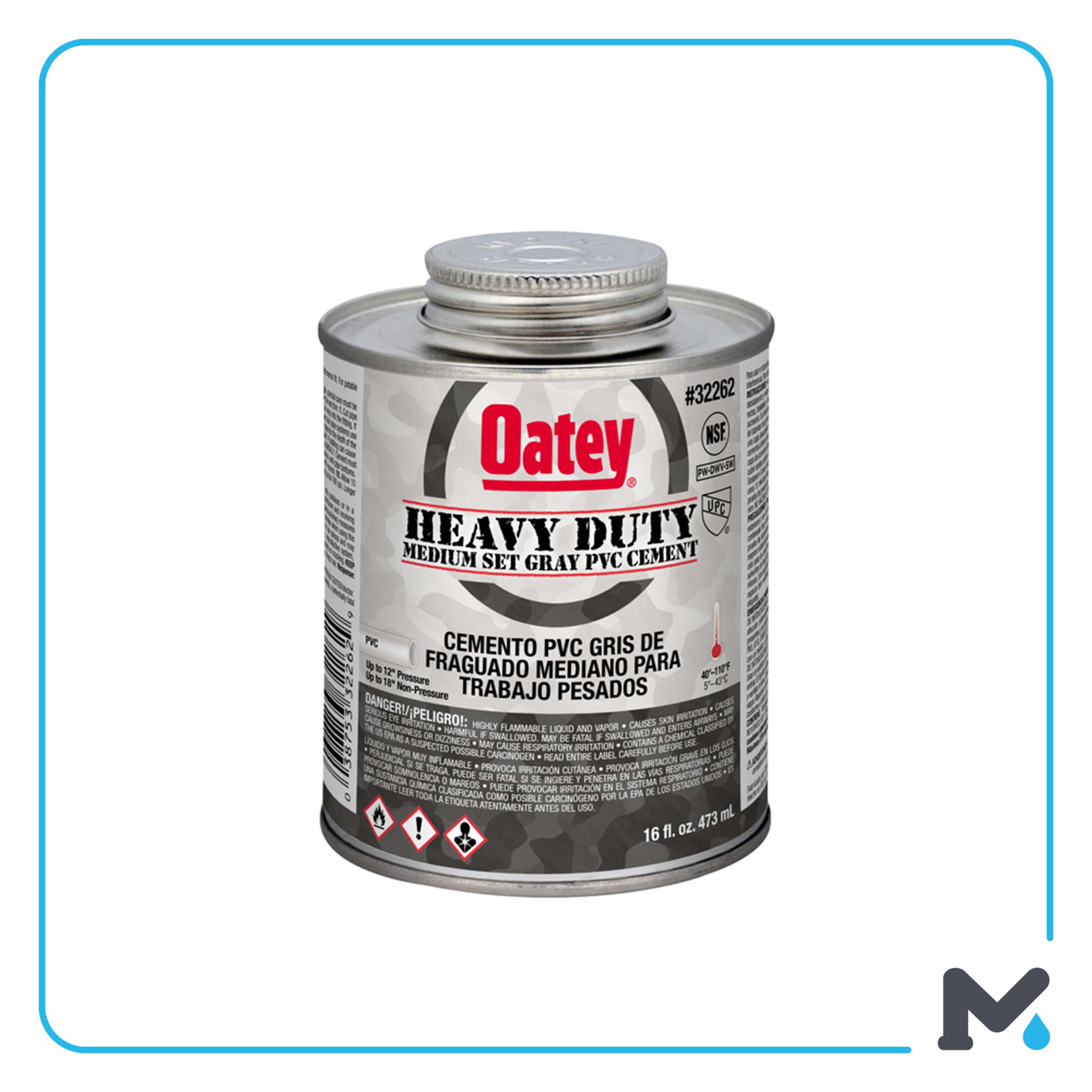 HEAVY DUTY MEDIUM SET GRAY CEMENT [473ml]