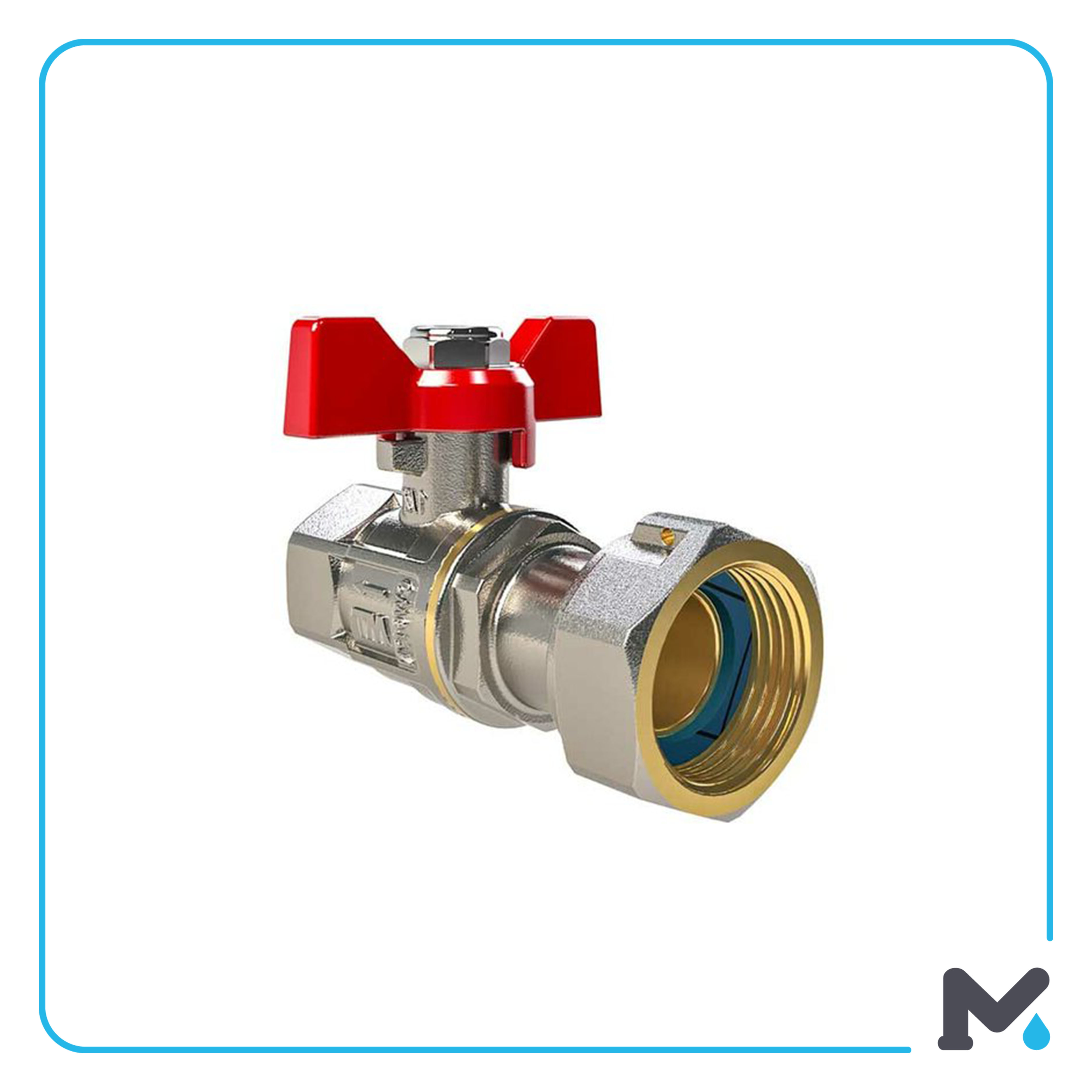 FF UL-BALL VALVE PN30 MT GOLD [1/2