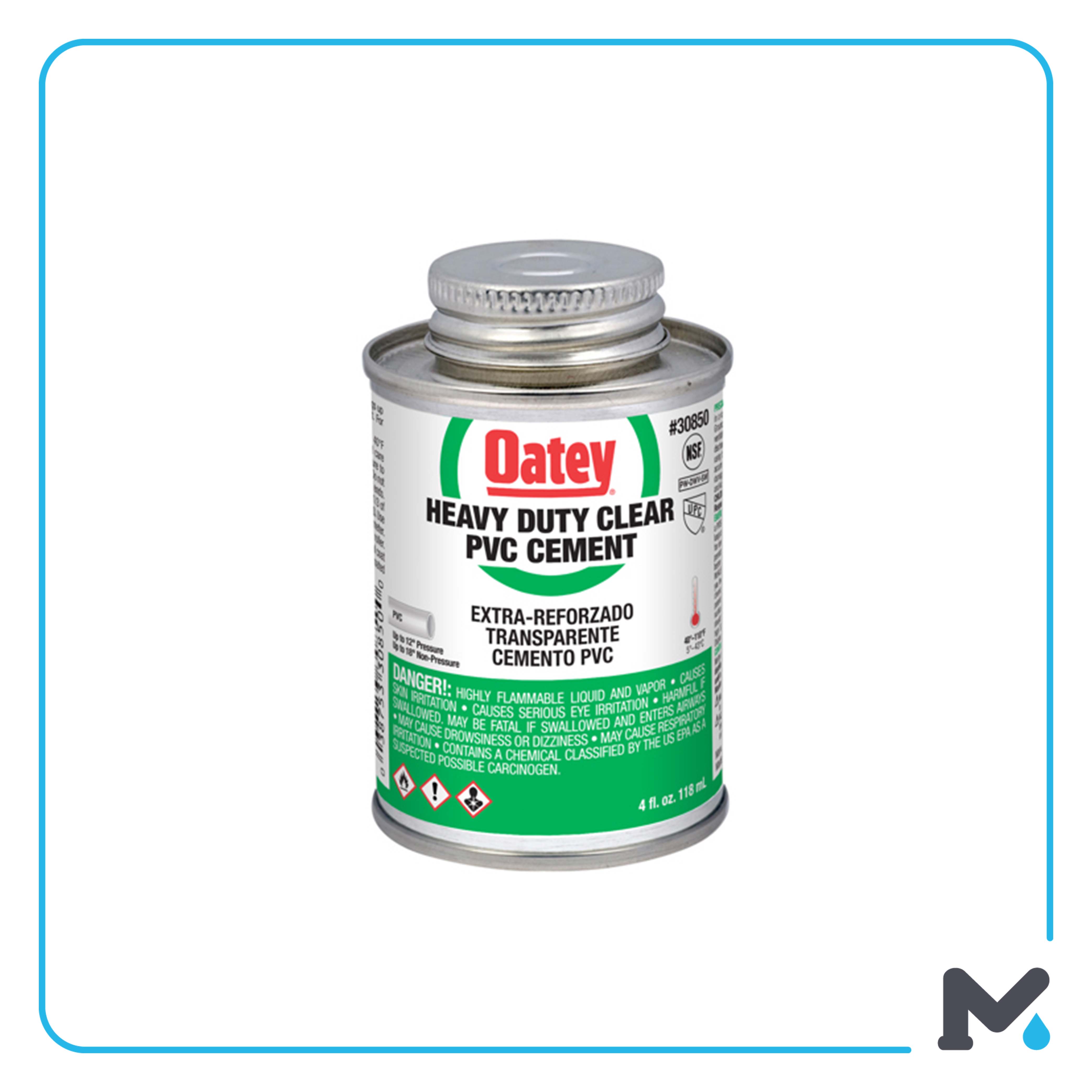 HEAVY-DUTY CLEAR PVC CEMENT OATEY