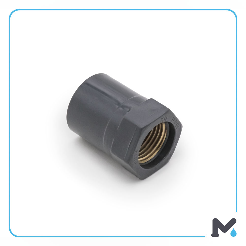 PVC MIFV BRASS INSERT [PR PN16] (TAP POINT) [20mm x 1/2