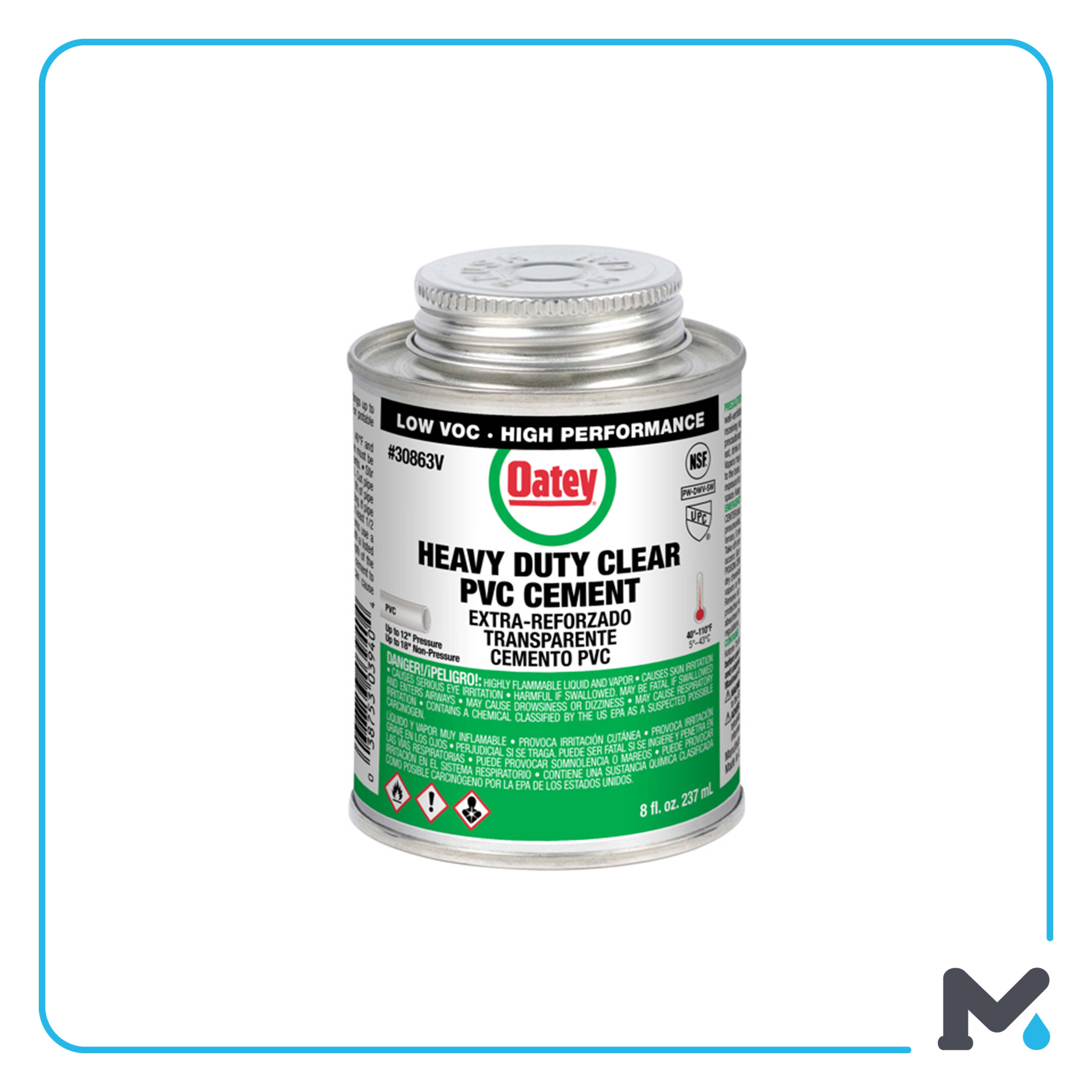HEAVY-DUTY CLEAR PVC CEMENT OATEY