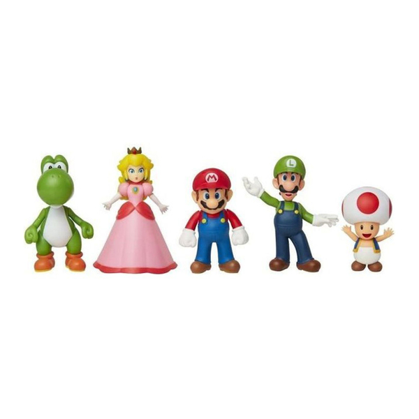 Ensemble 6 Figurines Mario Bros - Enjouet