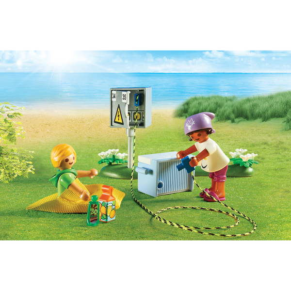 Famille de Vacanciers et Tente (Playmobil) – L'ARBRE AUX LUTINS