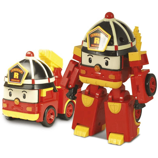 Voiture Robot Transformable  2 en 1 - ROY - ROBOCAR POLI - pompier