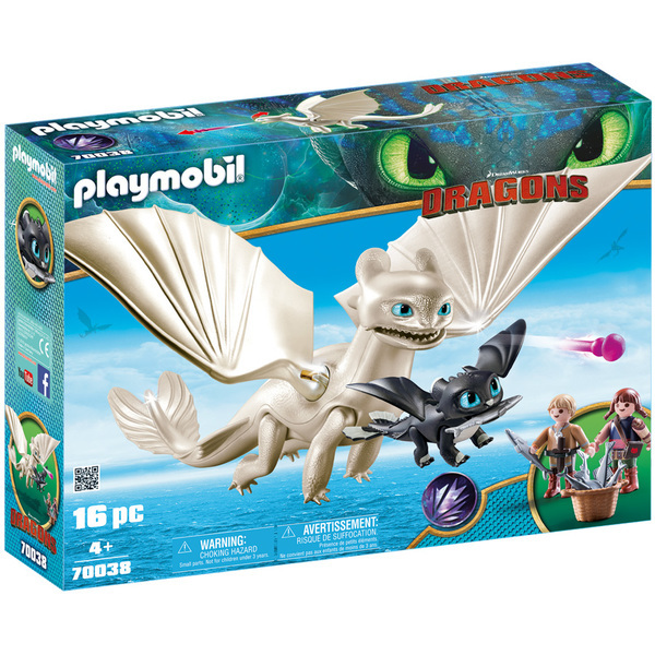 70038 - Playmobil Dragons 3 - Furie Éclair enfants et dragon