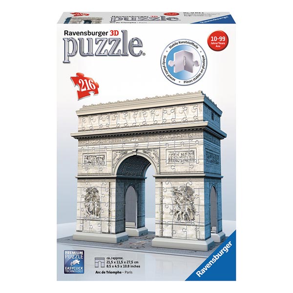 Puzzle 3D Arc de Triomphe 216 pièces