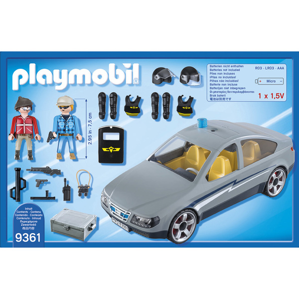 9361 - Voiture banalisée policiers Playmobil City Action