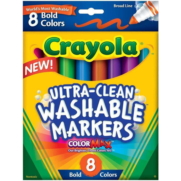 8 feutres à colorier lavables
