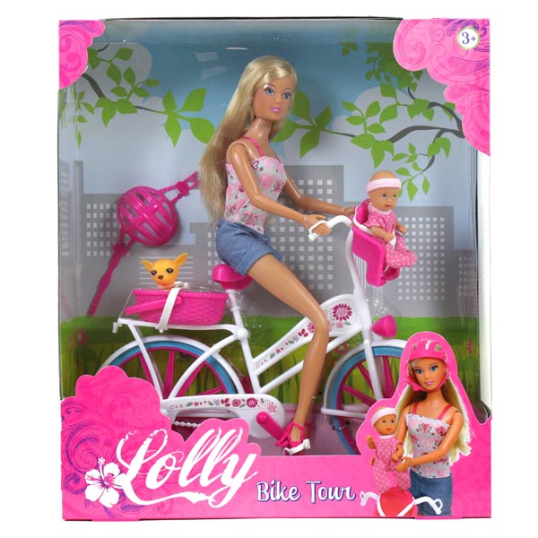 Poupée Lolly Vélo