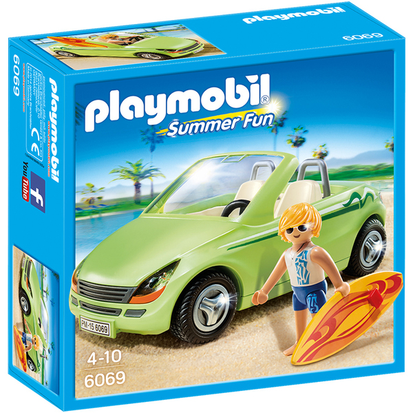 6069 - Playmobil Family Fun - Surfeur et Voiture Décapotable