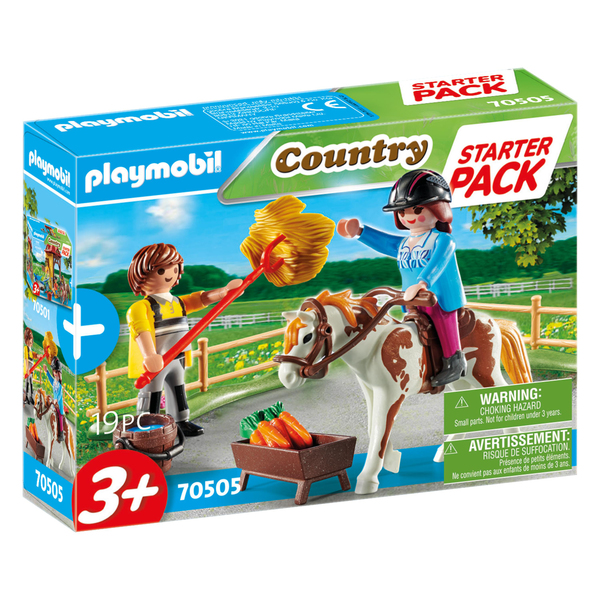 70505 - Playmobil Country - Starter Pack Cavalière et palefrenier