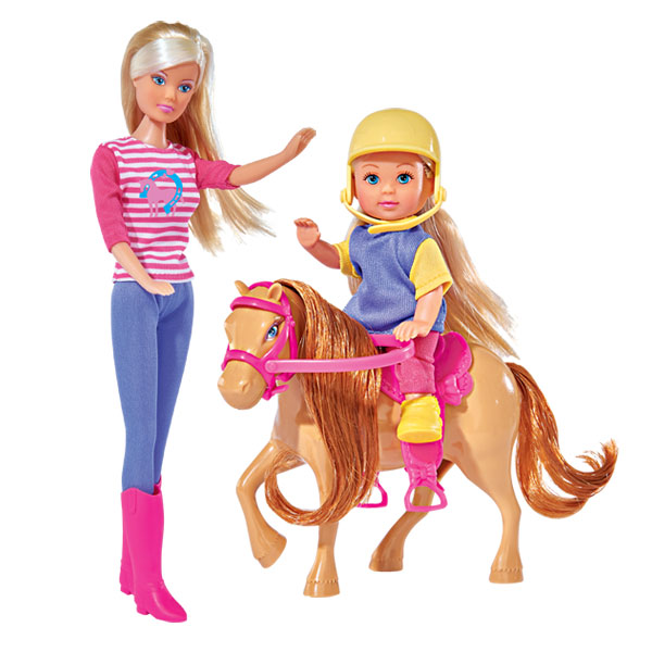 Poupée Lolly avec Lolly kid avec son poney