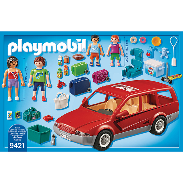 9421- Famille avec voiture Playmobil Family Fun