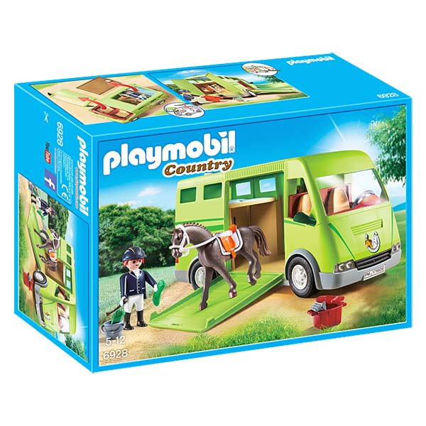 6928 - Cavalier avec van et cheval Playmobil Country
