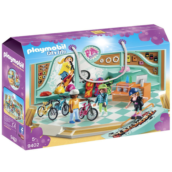 9402 - Boutique de skate et vélos Playmobil City Life