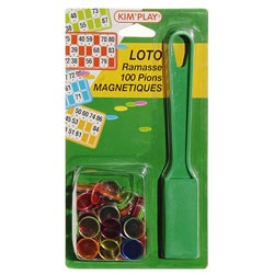 100 jetons / pions magnétiques pour loto