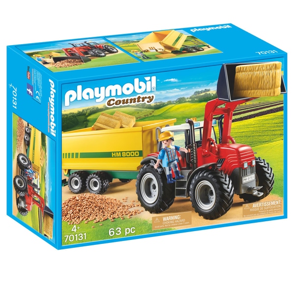 70131 - Playmobil Country - Grand tracteur avec remorque