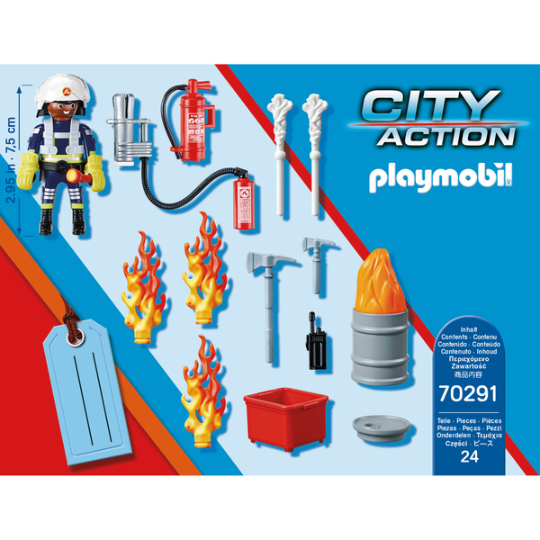 PLAYMOBIL CITY ACTION 70776 - Calendrier de l'Avent Jeu de bain Policiers  mission aquatique Playmobil