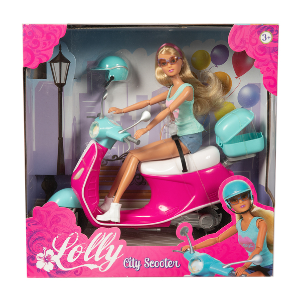 Poupée Lolly et son scooter