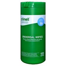 CLINELL 100 WIPES TUBE
